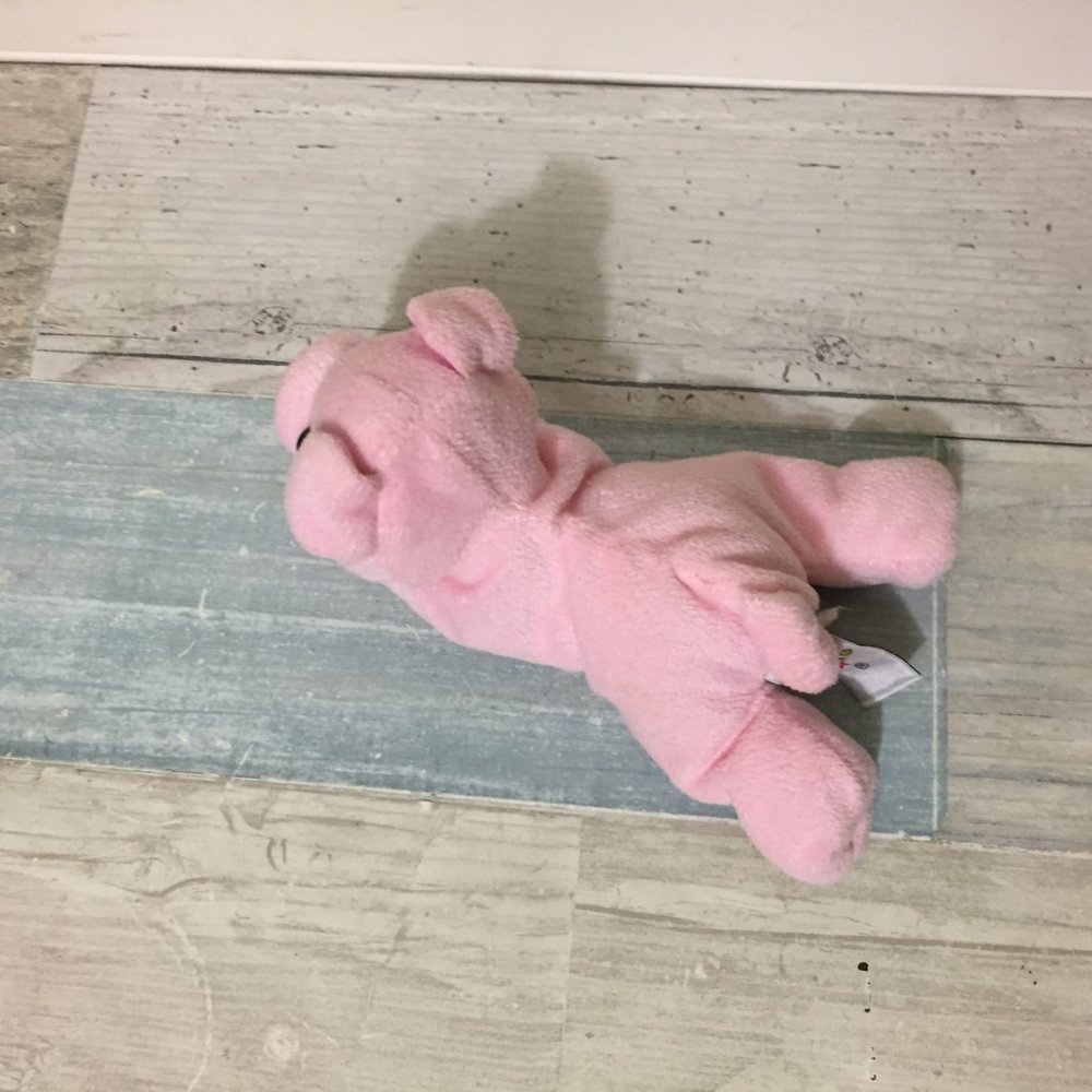Unipak Pink Plush Pig Toy, Stuffed Animal 6 1/2" - Picture 3 of 6